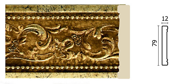150-552 Молдинг широкий ( 80х12х2400 мм) (24 шт)