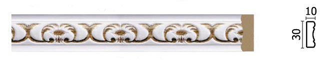 165-118 Молдинг ( 30х10х2400 мм)/36шт