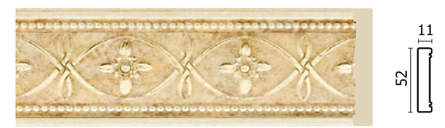 156-933 Молдинг 52х11х2400мм (40шт)