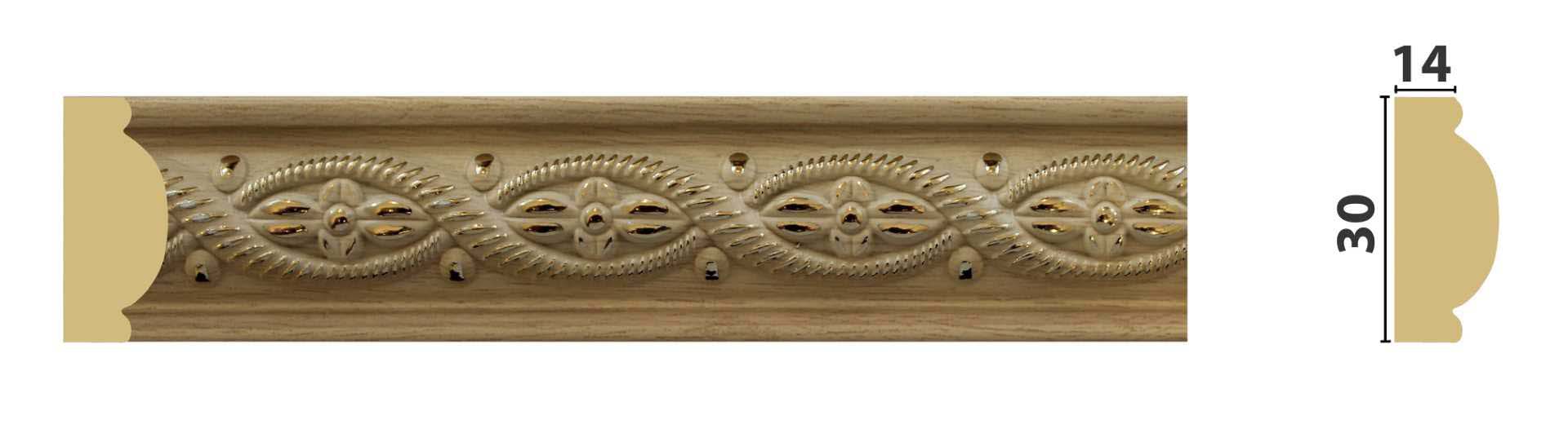 Молдинг (1М3-5) (40 шт.) 30*14*2400