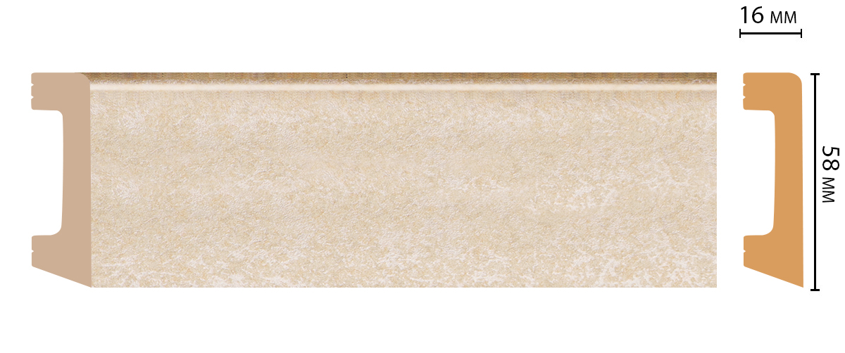 D234-18D ДМ Плинтус (58*16*2400 мм)