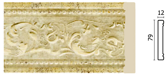 150-553 Молдинг широкий ( 80х12х2400 мм) (24шт)