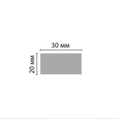 D048-87 Молдинг ДМ (20*30*2900 мм) DECOMASTER