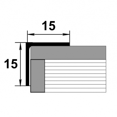 Уп 04-27.2700.559 / угол 15*15*1
