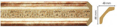 167-127 Карниз (48х48х2400 мм) 24шт